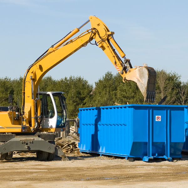 can i choose the location where the residential dumpster will be placed in Highland KS